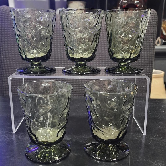 5 Bryce El Rancho Dusk Footed Juice Glasses - Picture 1 of 6